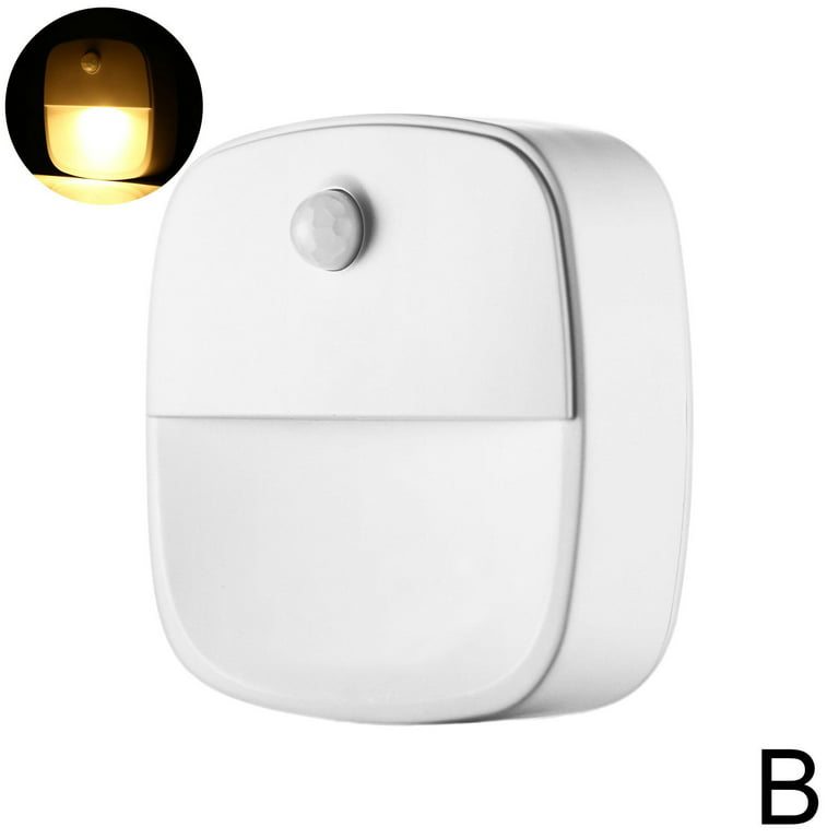 Plug-In Night Light LED Motion Sensor Activated Bathroom Hallway Kitchen  I8K9