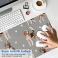 thumbnail image 4 of Long Mouse Pads for Desk,Beagle and Dog Footprints Desk Mats on Top Of Desks, Desk Mouse Pad Extra Large with 3mm Non-Slip Base and Stitched Edge for Gaming,Office,Work,Home 31.5"x11.8", 4 of 6