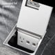 thumbnail image 4 of Kit De Toma De Corriente Empotrada En El Piso, Caja De Cubierta Compacta De Acero Inoxidable Y Toma De Receptáculo De Piso A Prueba De Polvo Para PC Para Azulejos, 4 of 7