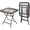 Rectangular, variant on HarmonyStrings 23.6in Modern Brown Rattan Folding Glass Outdoor Side Table, Small Patio Table with Tempered Glass Top,Rectangular,1 Pack