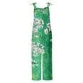 thumbnail image 4 of DDAPJ pyju Women Vintage Boho Beach Jumpsuit 2045 Fashion Summer Overalls for Women Floral Print Wide Leg Romper Playsuits on Sales Multicolor XL, 4 of 6