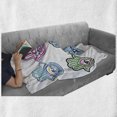 thumbnail image 6 of Hamsa Soft Flannel Fleece Throw Blanket, Colorful Hamsa Hands with Third Eye in Palms Folkloric Design Evil Eye, Cozy Plush for Indoor and Outdoor Use, 70" x 90", Multicolor, by Ambesonne, 6 of 6