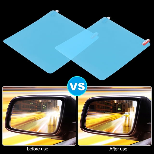 Película protectora, espejo retrovisor a prueba de lluvia para automóvil, película antivaho para espejo retrovisor, pegatina para espejo retrovisor probada profesionalmente