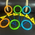 thumbnail image 4 of Zmeidao Ring Toss Game Set, Rainbow Ring Toss Game Toys for Indoor Outdoor Party Yard Family Adults Activity, 4 of 5