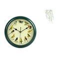 thumbnail image 1 of Reloj Musical De Pared Con Diseño De Pájaros De 25 Cm Con Sonido Y Marco Verde, Ideal Como Regalo De Inauguración De La Casa O Para El Dormitorio. Además, Es Un Elegante Adhesivo De Pared, 1 of 8