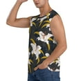 thumbnail image 3 of Goofa Lilies Flowers Printed Men's Sleeveless T-Shirt - Athletic Gym Workout Tank Top for Men - Moisture-Wicking, UPF 30+ Quick-Dry Muscle Tee-X-Large, 3 of 8