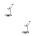 thumbnail image 1 of Moyic Compatibilidad universal con soporte para teléfono estable y ajustable Soporte para teléfono móvil manos libres plateado plata 2Conjunto, 1 of 6