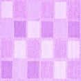 thumbnail image 1 of Ahgly Company Indoor Square Checkered Purple Modern Area Rugs, 6' Square, 1 of 4