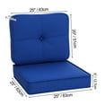 thumbnail image 2 of 45x25 in Indoor Outdoor Deep Seat Cushion Set,Solid Waterproof Patio Chair Cushions Set for Outdoor Patio Furnitur, 2 of 8