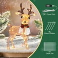 thumbnail image 3 of 37 Inch Lighted Christmas Deer, 60 LED Pre-lit Lighted Christmas Deer Outdoor Decorations, Plug-in Deer Christmas Decor for Yard, Porch, Garden & Patio, 3 of 7