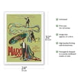 thumbnail image 2 of Edward Maro - The Shower of Ribbons Show - Vintage Magic Poster c.1900 - Japanese Unryu Rice Paper Art Print 24 x 32 in, 2 of 4