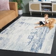 thumbnail image 3 of SAFAVIEH Metro Teague Abstract Area Rug, Ivory/Blue, 6' x 6' Square, 3 of 11