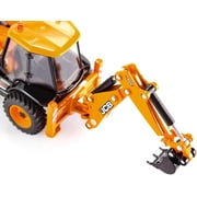 Siku Metal/Plastic JCB 4CX Backhoe Loader, 1:50 Scale, Yellow