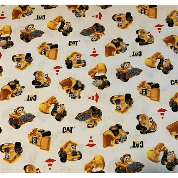 Handmade Valance, Curtain Panel, or Pillow Cover Building Crew Wigglers Equipment White