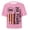 O268 Pink, variant on Angala Kids T Shirts Patriotic Print Crew Neck Short Sleeve Summer Cropped Independence Day Design Casual Dailywear Girls Tees Size 5-6 Years Beige