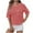 Pink Womens Plus Size Tops Clearance, variant on BSDJILFG Plus Size Tunic Tops for Women Waffle Knit Tees Loose Fit Shirt Short Sleeve Solid Color Blouse With Pockets