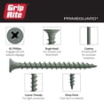 thumbnail image 4 of Tornillos Grip-Rite PTN158S1, 4,13 cm, grises, 153 unidades, 4 of 9