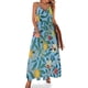 thumbnail image 1 of Vestido con estampado de frutas, hojas verdes, sexy, maxivestido con escote en V, informal, largo, con tirantes, moda coreana, vestido oversize, 1 of 7