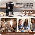 thumbnail image 5 of Programmable Coffee Maker with Grinder,brews 8 cups,features 24-hour timer,reusable filter,perfect for home,office,or restaurant use., 5 of 6