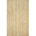 thumbnail image 2 of Ripaz Vogue Jute Rug Hand Woven Rectangle Beige Living Room Area Rug (3x8 Ft), 2 of 3