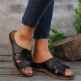 thumbnail image 5 of YOUYEDIAN Orthopedic Sandals for Women Beach Open Toe Arch Support Shoes Summer Comfortable Non Slip Slip on Wide Slippers, 5 of 7