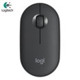thumbnail image 2 of EDTara Logitech Pebble M350 Wireless Mouse Bluetooth-compatible 5.2+2.4G Dual Mode Silent Usb Receiver, 2 of 8