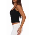 thumbnail image 3 of Women'S Basic Tank Top Adjustable Spaghetti Straps Sleeveless Camisole Shirts Black S, 3 of 7