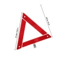 thumbnail image 2 of BRIGHTFUFU Reflective Auto Road Safety Triangle Red Simple Design for Night Visibility 1Set, 2 of 8