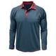 thumbnail image 2 of Blusa y camisa de manga larga con cuello vuelto para hombre, color liso, informal, a la moda, con botones, de poliéster, 2 of 3