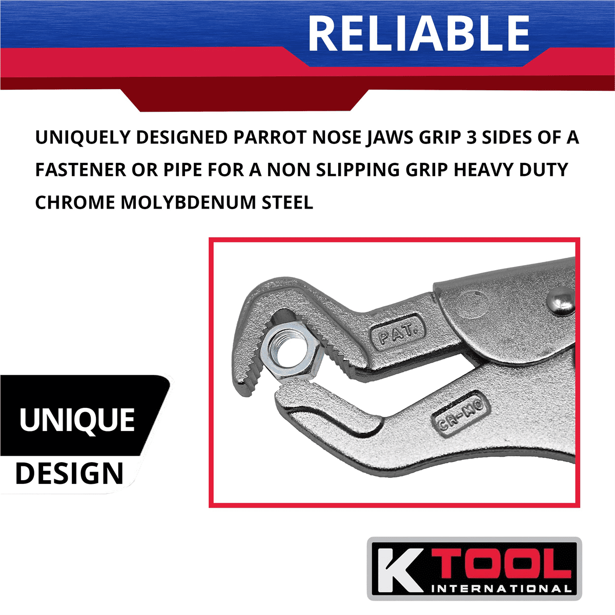 K Tool International 54053, 9" Parrot Pliers