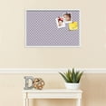 thumbnail image 3 of PinPix 30x20 Custom Cork Bulletin Board Light Purple Clover Poster Board Has a Fabric Style Canvas Finish, Framed in Light Purple Clover, by ArtToFrames (PinPix-539), 3 of 5