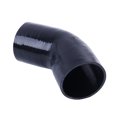 thumbnail image 2 of LUXERAD Silicone 45 Degree elbow Hose ,ID 102mm,Length 4"(102urbomm),4-Ply (5.4mm) Reinforced T/Intercooler/Intake Piping Coupler Industrial Hydraulic Hoses Black, 2 of 5