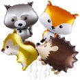 thumbnail image 1 of Set de 4 Globos de Animales de Safari en la Jungla LHOAVWE de 25", 1 of 7