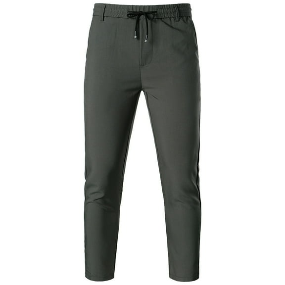 Aoochasliy Mens Jeans New Men's Casual Pants Back Pocket Embroidery Sports Casual Trousers Casual