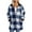 Blue#plaid sweatshirt jacket for women, variant on aohooy Sherpa Sweatshirt for Women Plus Size Plaid Shacket Fuzzy Fleece Jackets Zip Up Winter Long Sleeve Coat With Pockets Blue,XL