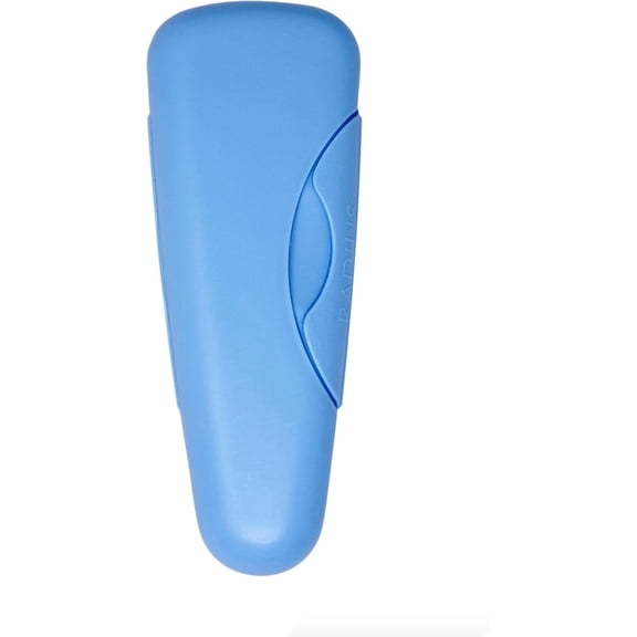 RADIUS Razor Travel Case, BPA-Free Recycled Plastic, Portable for Bathroom, School, Home, Camping - Light Blue