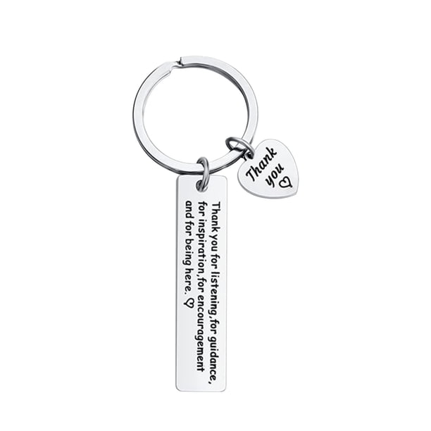 Fiudx Llavero de Amor, Diseño Inspirador de Acero Inoxidable, Frases de Agradecimiento, Regalo de Amistad, Recuerdo Motivacional, Recordatorio Diario, Perfecto para Cumpleaños o Graduación, Juego de