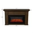 thumbnail image 4 of Real Flame Alcott 75" Landscape Electric Fireplace in Aged Barrel, 4 of 9