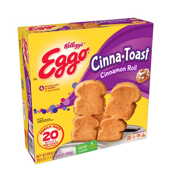 Kellogg's Eggo CinnaToast Frozen French Cinnamon Roll Toast 28.9 oz 20