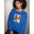 thumbnail image 2 of Grumpy Cat Angry Face Sweatshirt Women -T-Line Designs, Female Large, 2 of 4