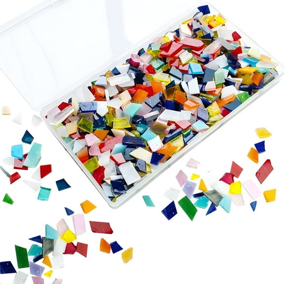Stained Glass Mosaic Tiles for Creative Projects Crafters' Dream 927 Piece Colorful