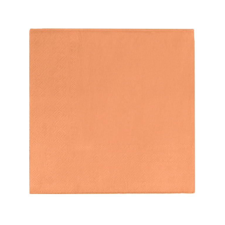 Peach Luncheon & Dinner Paper Napkins - 100 Ct.