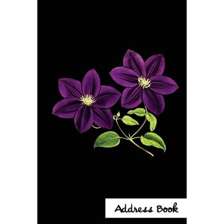 Address Book.: (flower Edition Vol. F17) Purple Flower Cover Design. Glossy Cover, Large Print, Font, 6