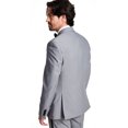 thumbnail image 2 of Alfani Men's Slim Fit Suit Separate Tuxedo Jacket Blazer Gray Black B4HP $360 (44,Long), 2 of 3