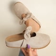 thumbnail image 2 of Bow Knot Mary Jane Mules, Slip On Closed Toe Shoes, Casual Comfort Footwear (Women's), 2 of 6
