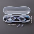 thumbnail image 2 of 1pc Adjustable Transparent Swimming Glasses, Waterproof Swimming Goggles With Nose Clip And Earplugs, 2 of 5