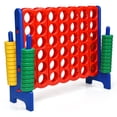 thumbnail image 3 of Redsmile Jumbo 4-to-Score Giant Game Set with 42 Jumbo Rings and Quick-Release Slider-Blue Blue - Outdoor Backyard Lawn Party Game for Kids Adults, 3 of 11