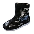thumbnail image 1 of PEASKJP Boys Waterproof Boots Lightweight Performance Suede Ripstop Booties, Black 33, 1 of 5