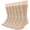 4 Pack - Beige, variant on Men's Cotton Dress Socks - 6 Pack Large - Solid Casual Crew Lightweight Business Work Sock Size 10-13 Shoe 9-12 L Burgundy