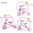 thumbnail image 2 of Apache 3 in 1 Triciclo, Montable y Bicicleta de Balance Rosa, 2 of 2